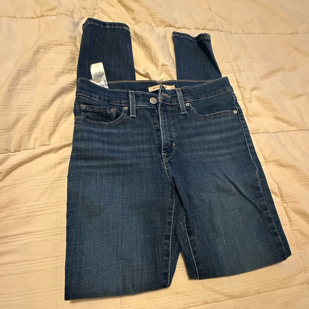 Women's Skinny Shaping Levi Jeans in Blue